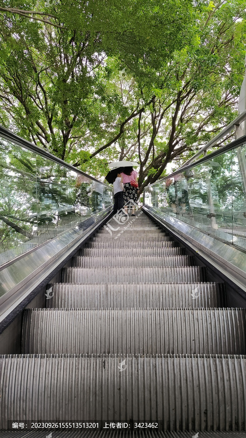 深圳南山区的室外扶手梯