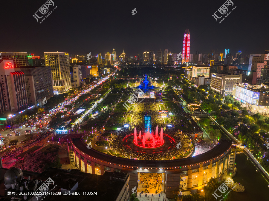 济南泉城广场夜景