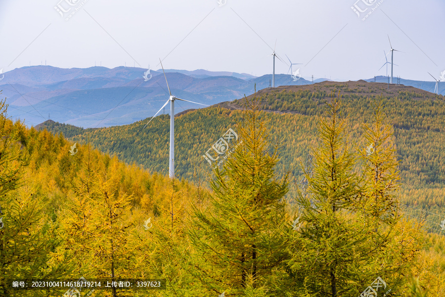 张北草原天路桦皮岭的秋季美景