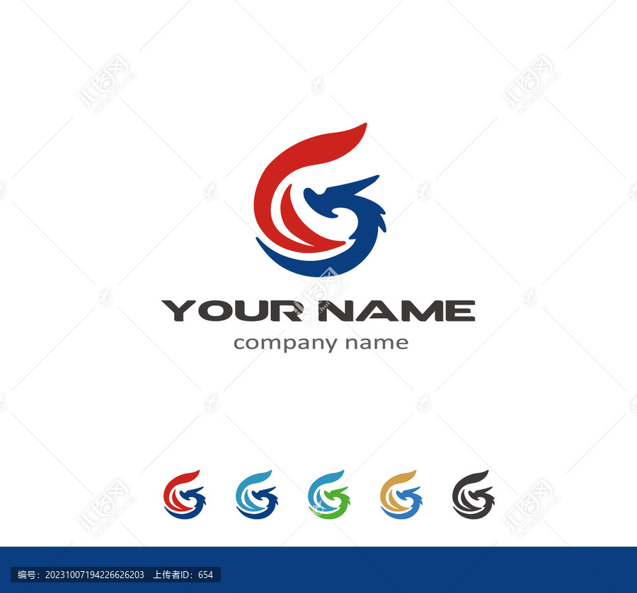 字母CG龙logo