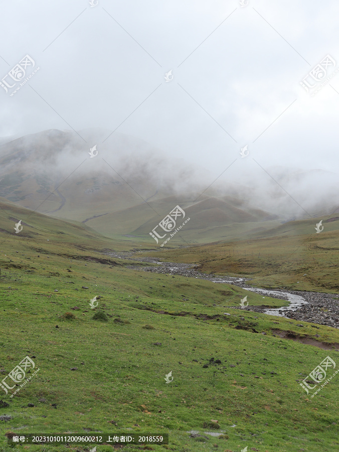 新疆的高山草原风光