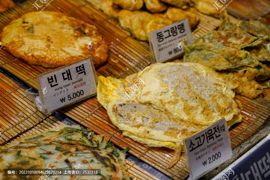 韩式煎饼韩国小吃夜市美食