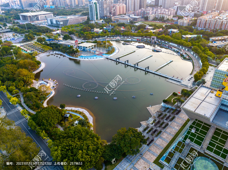 东莞中心广场南广场湖泊湿地