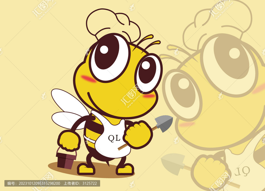 卡通形象蜜蜂
