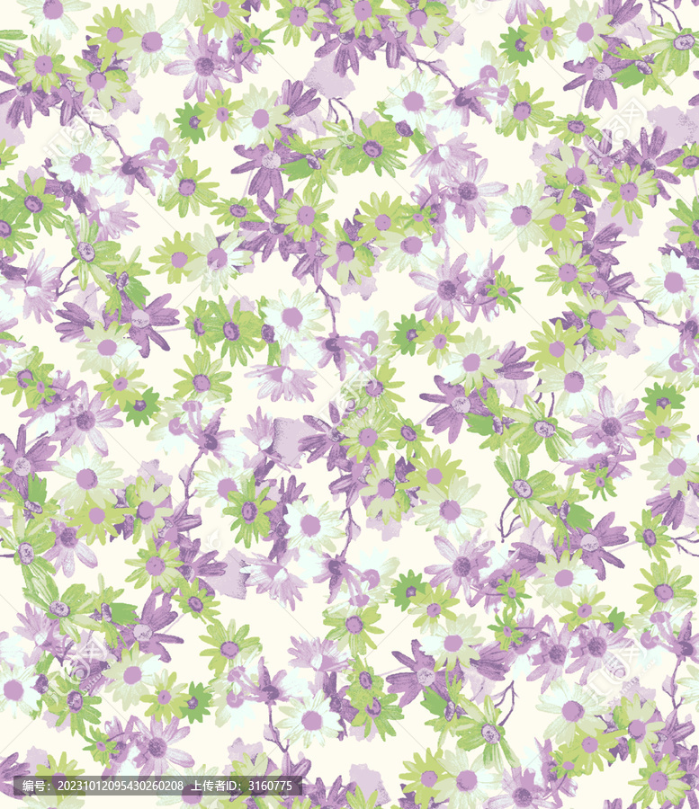 绿紫小花