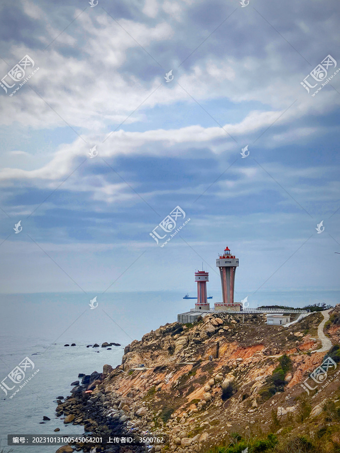 海岛海边灯塔自然风光摄影
