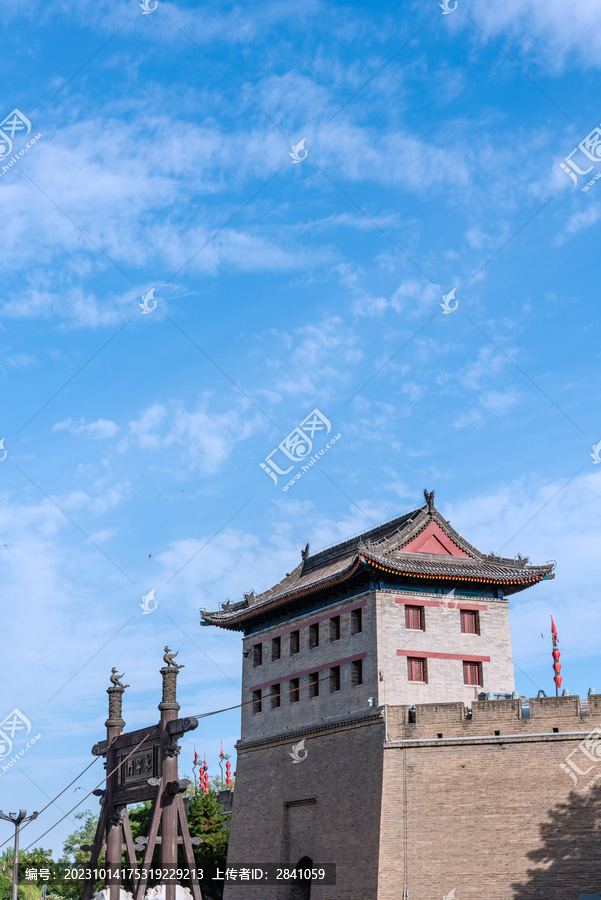 中国陕西西安城墙永宁门