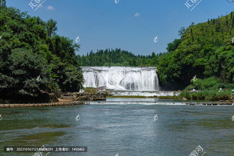 贵州山水瀑布风光自然景观
