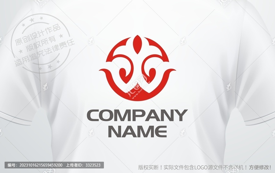 字母W设计logo欧式花纹