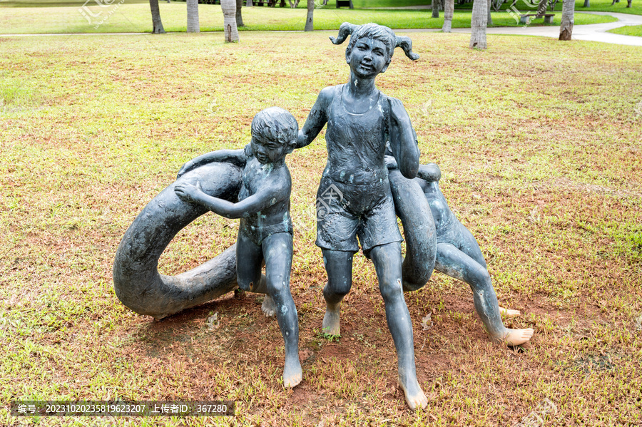 海口万绿园儿童雕塑