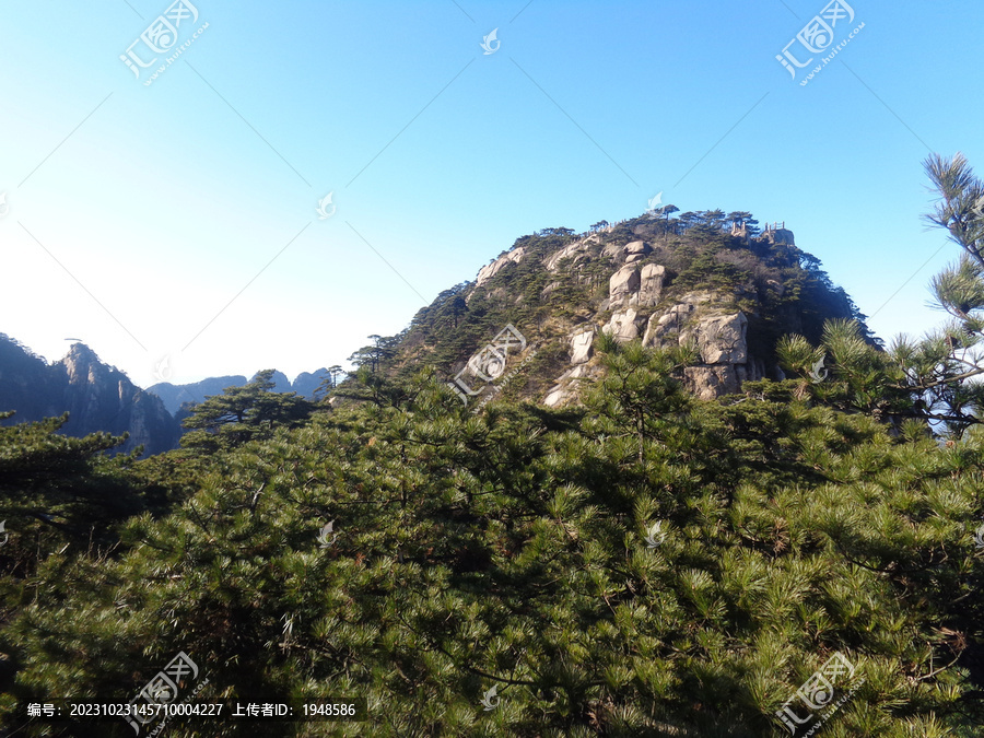 黄山石头山风光