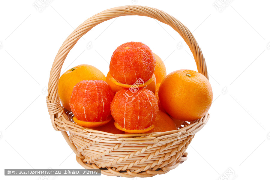 一篮子血橙