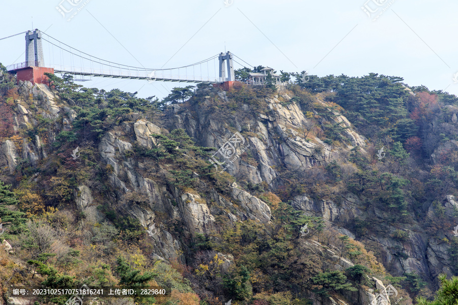 蒙山龟蒙景区玻璃桥