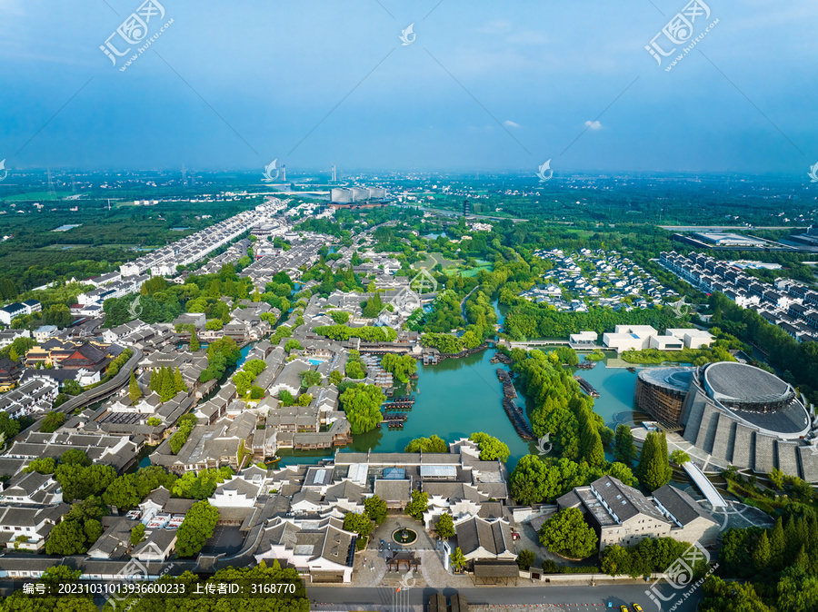 乌镇西栅景区全景