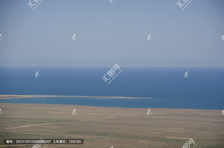 青海湖绝美风光海天一色