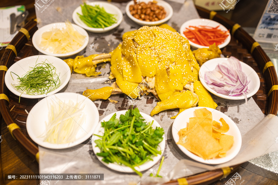 广东捞鸡食材全貌