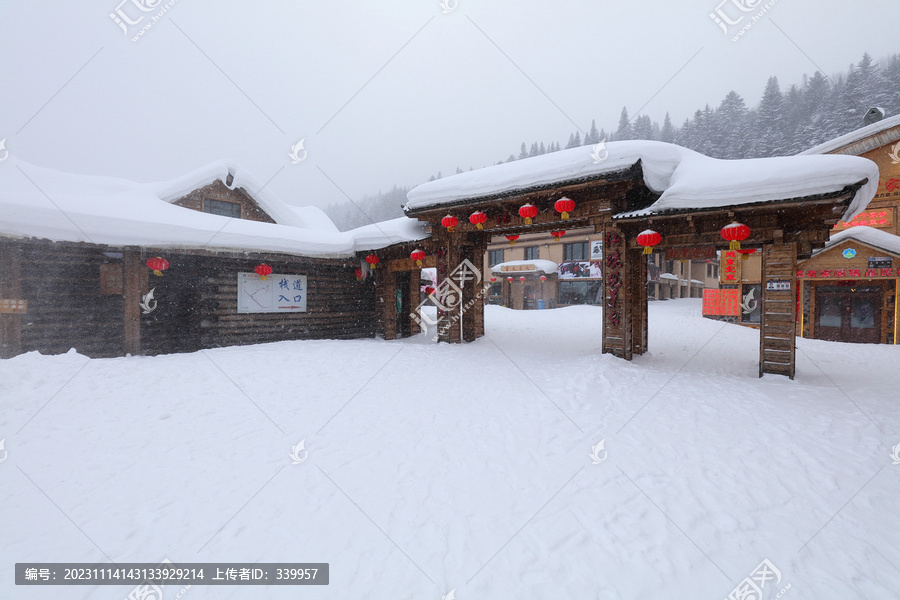 雪乡夜景