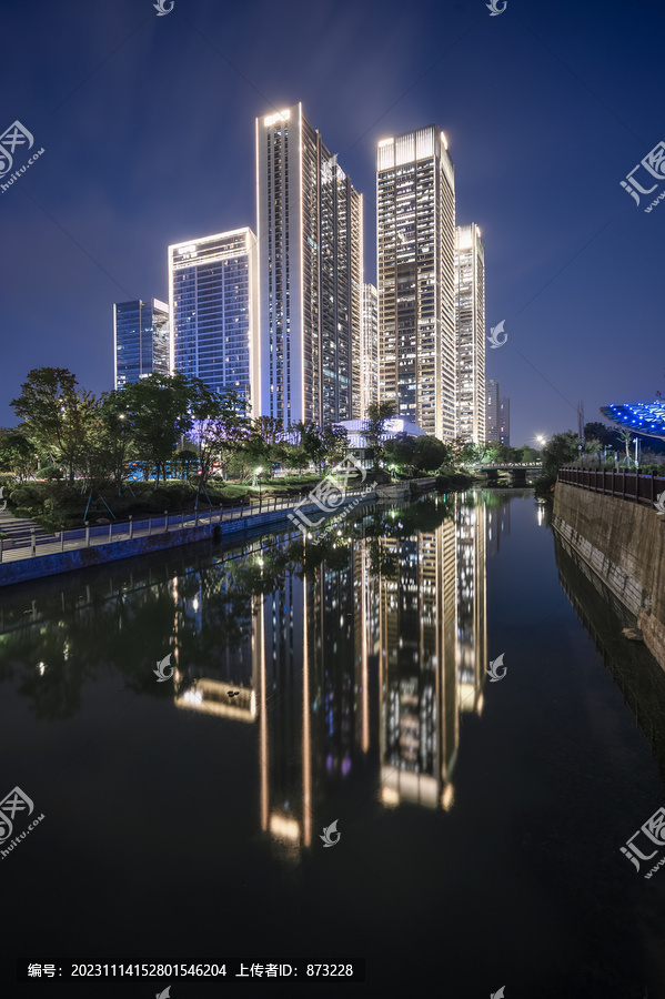 杭州欧美金融城夜景