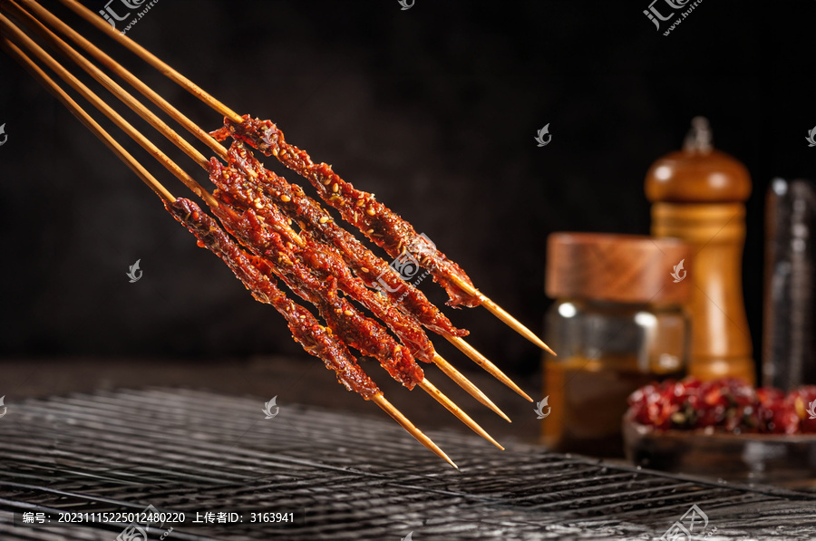红柳枝烤羊肉串