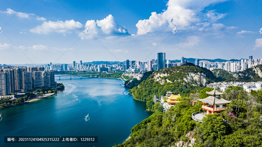 柳州城市航拍全景