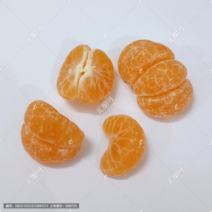 橘子果肉特写