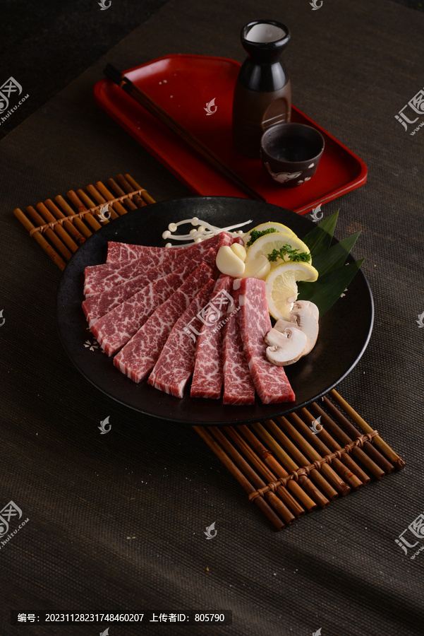 烤雪花牛肉