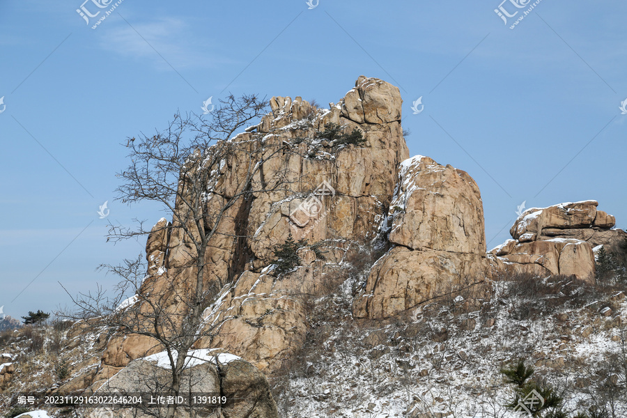 崂山雪景