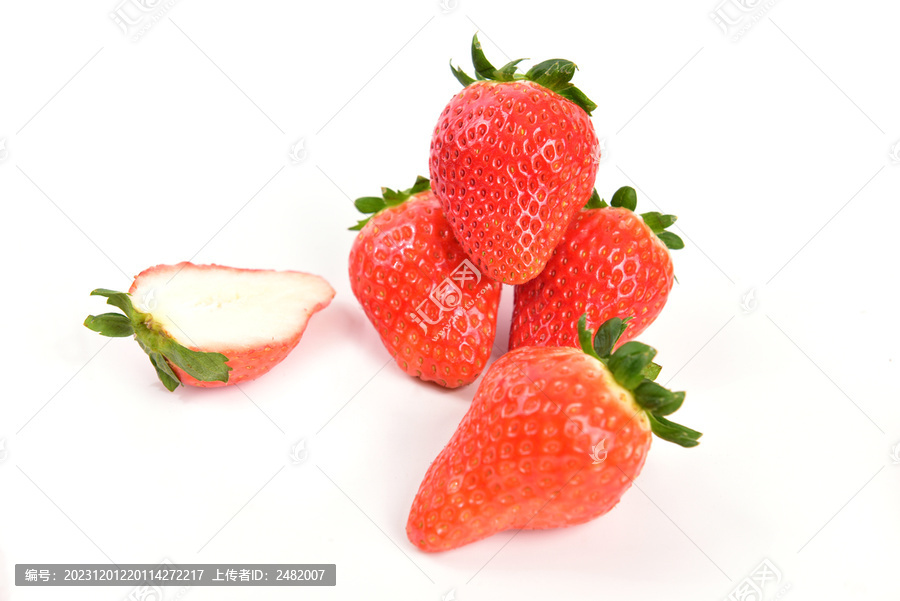 高清牛奶草莓