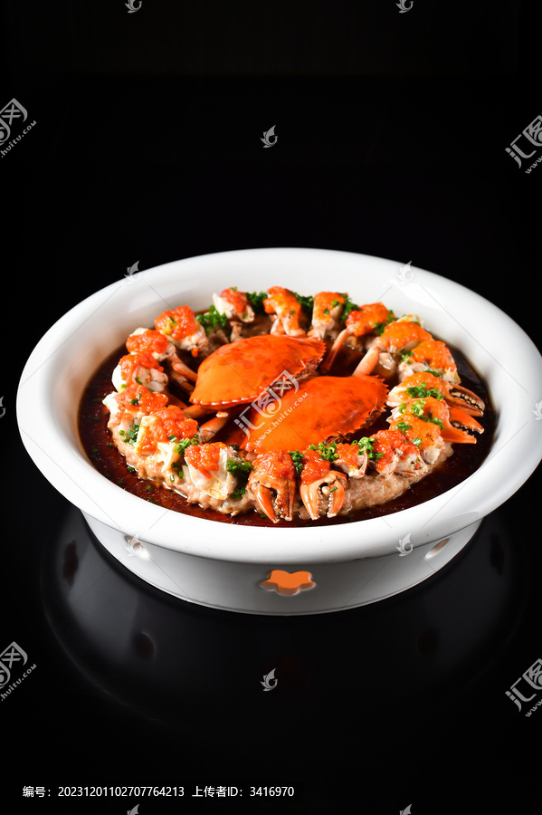 肉米蒸膏蟹