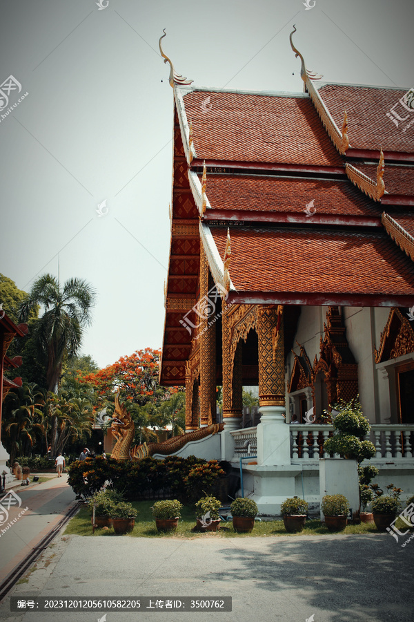 泰国清迈寺庙建筑
