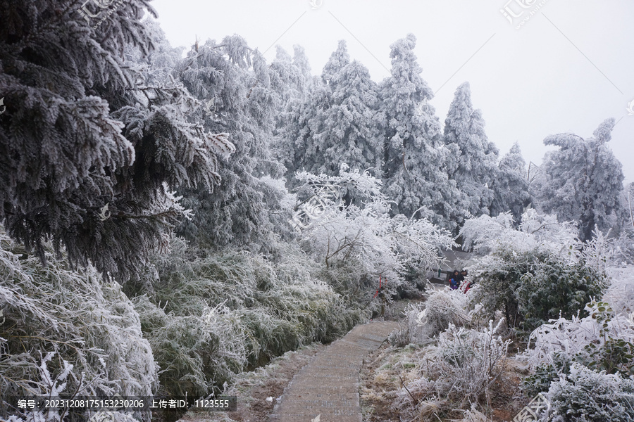 衡山雪景