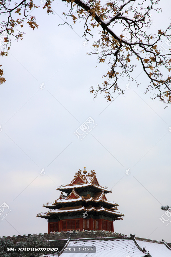 故宫角楼雪景