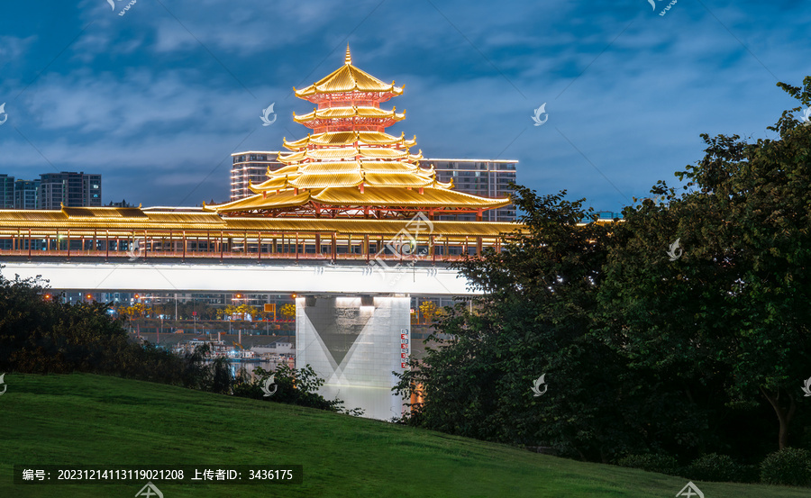 广西柳州凤凰岭大桥风光建筑