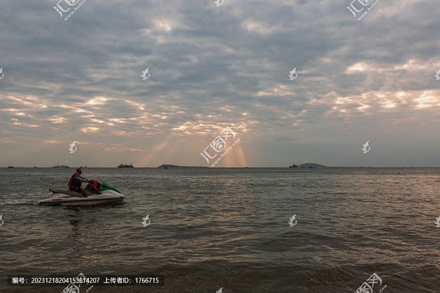 中国海南三亚湾风光