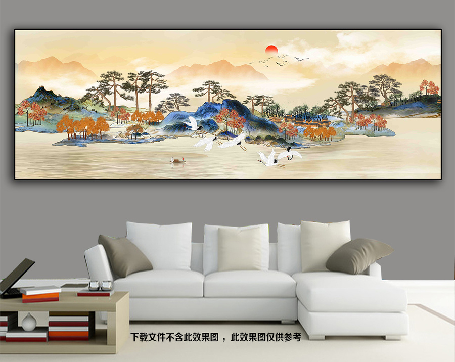 中国风山水画