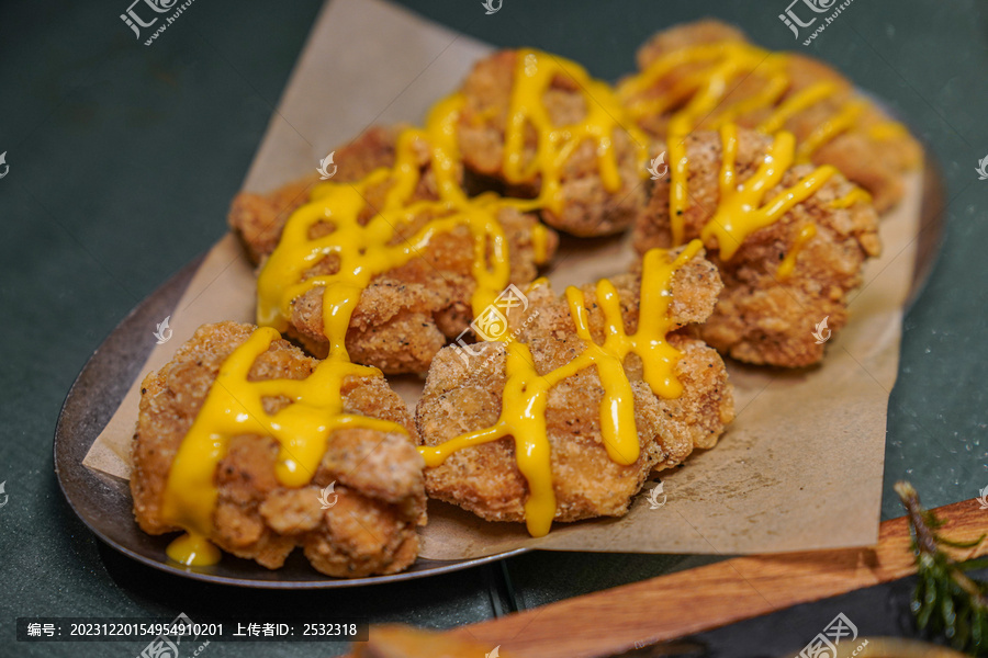 韩式炸鸡鸡米花盐酥鸡美食