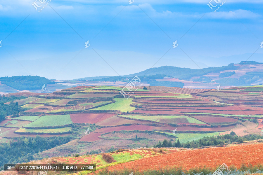 云南东川红土地风景