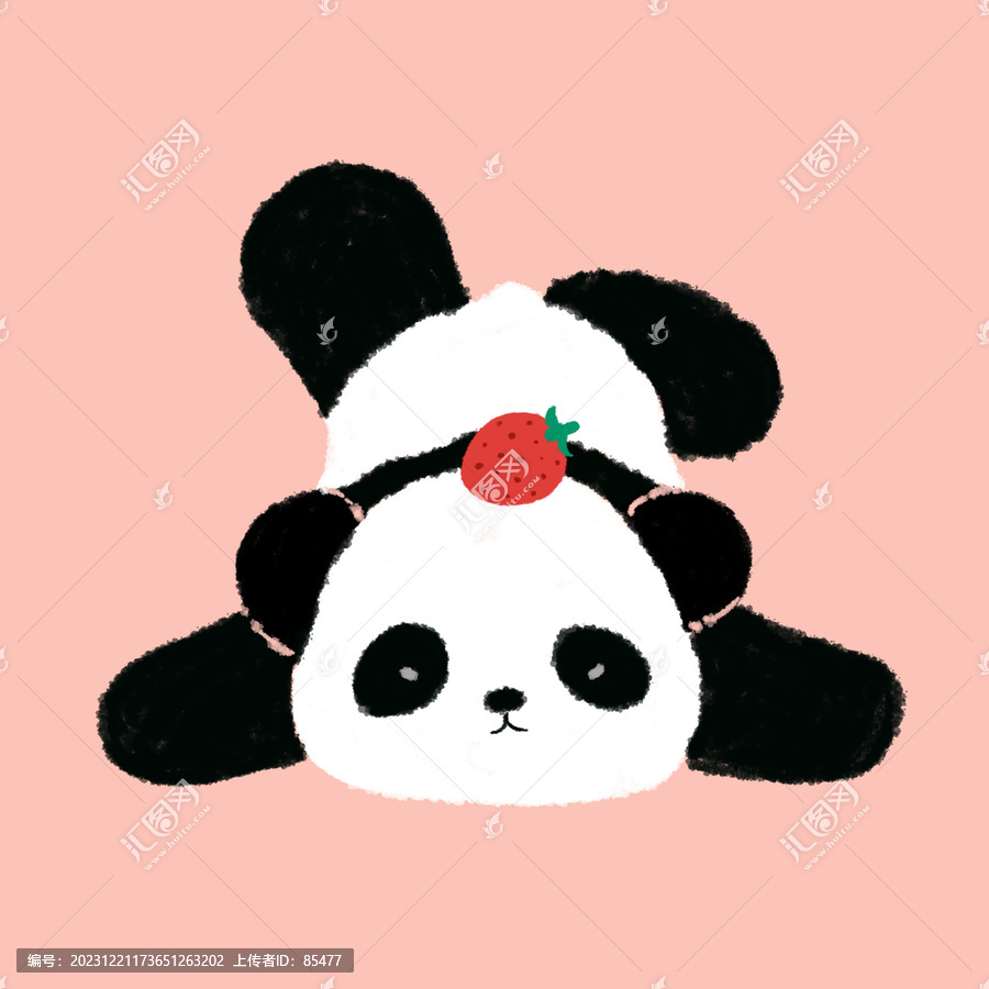 大熊猫卡通装饰画