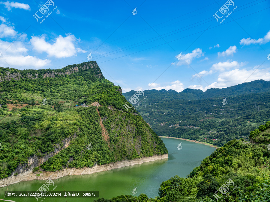 湖北宜昌长阳清江画廊自然风光