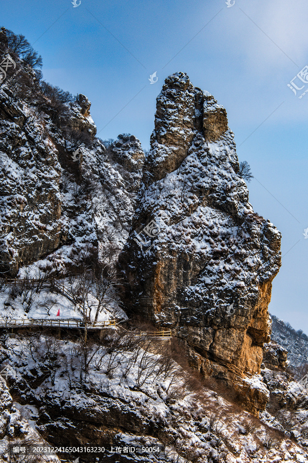 河北涞源白石山雪景