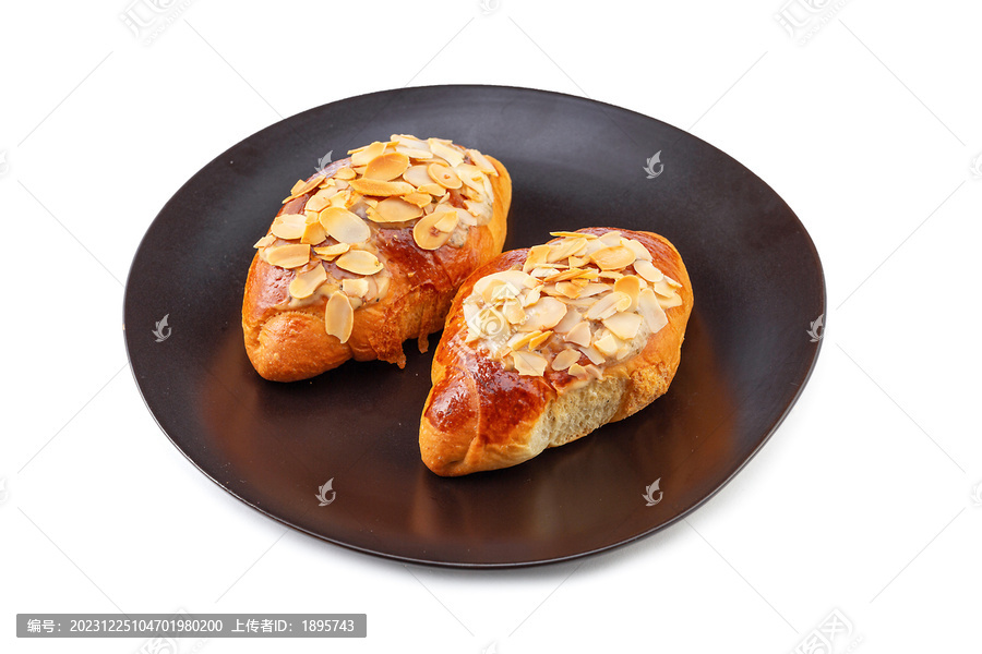 杏仁牛角面包