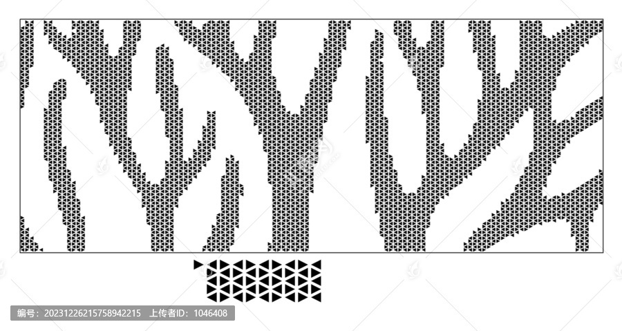 三角形树木镂空板