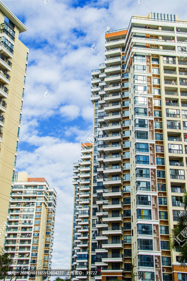 生活居住小区住宅楼