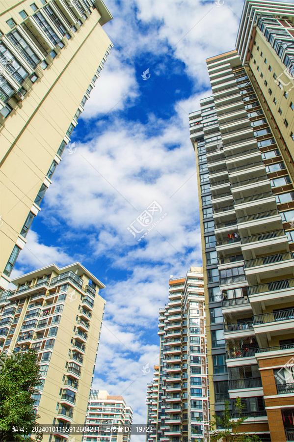 生活居住小区住宅楼