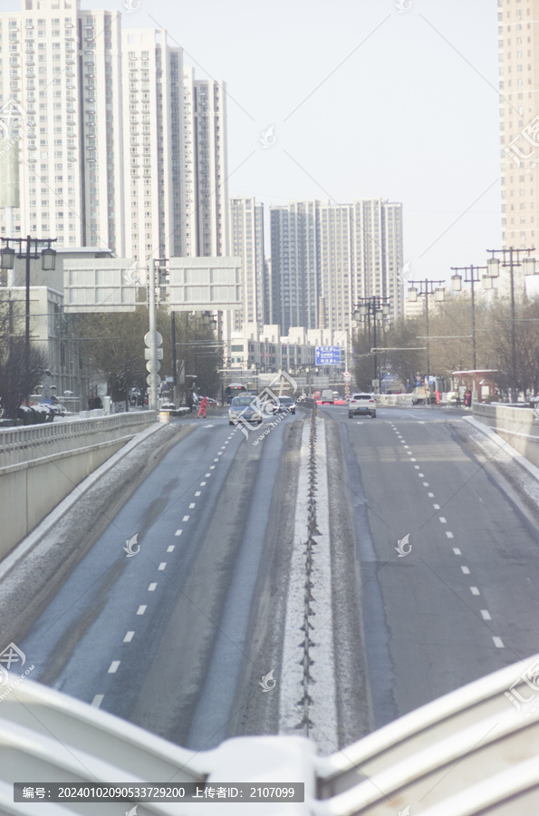 雪后的太原市