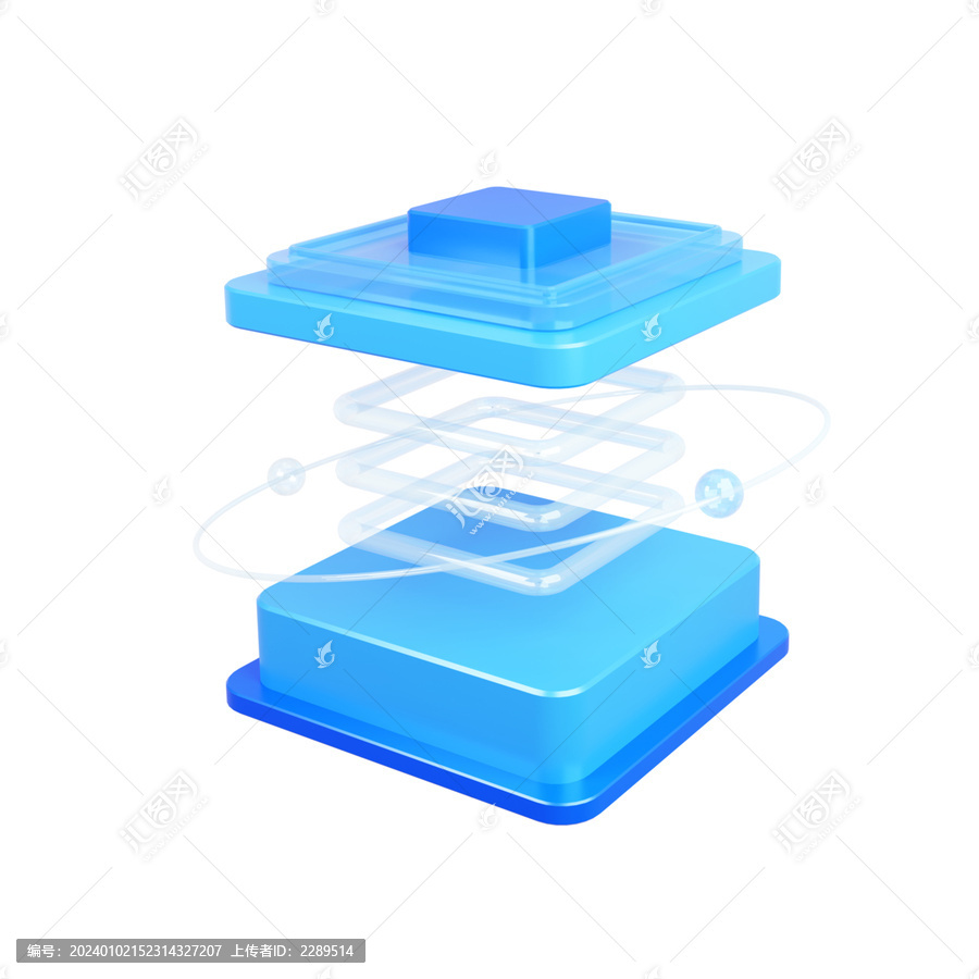 3D商务金融理财基金元素