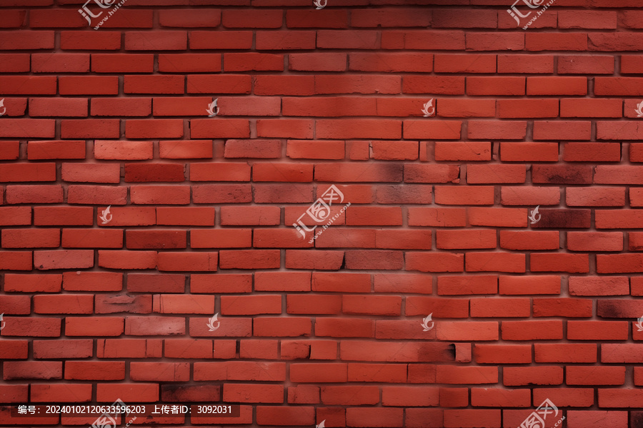 深红色砖墙背景图