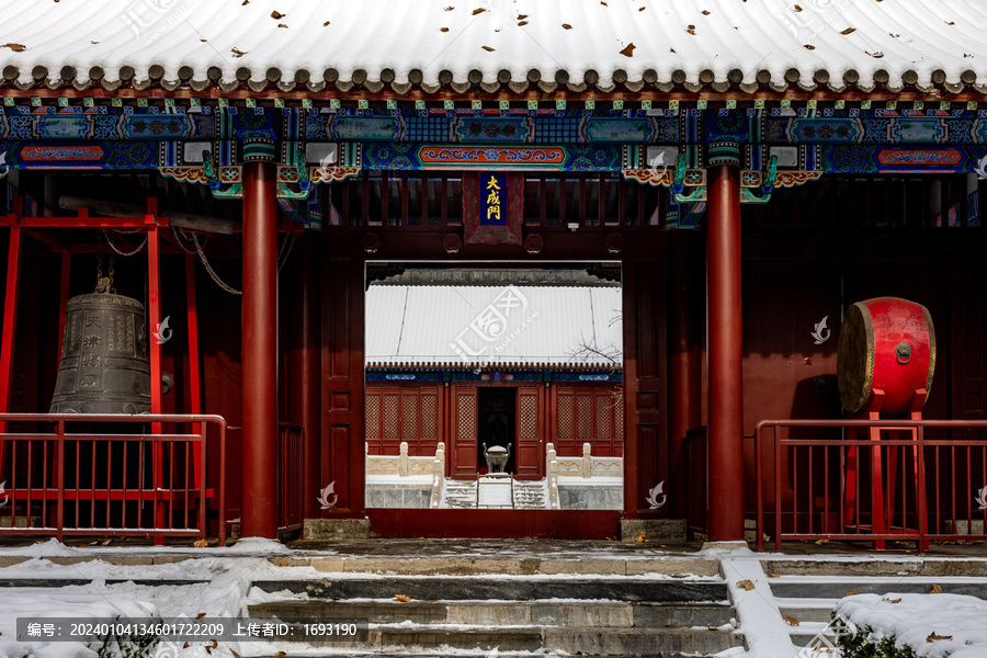 天津文庙雪景