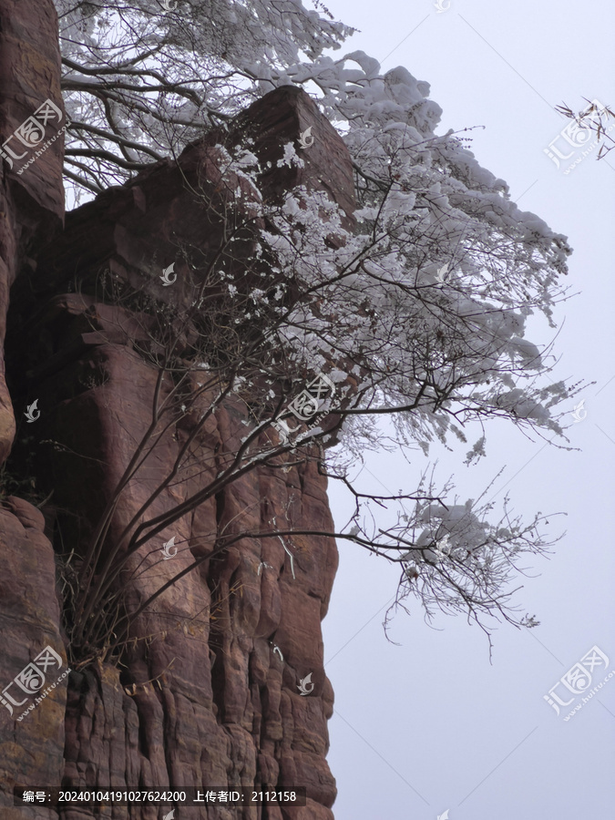 红石峡雪景