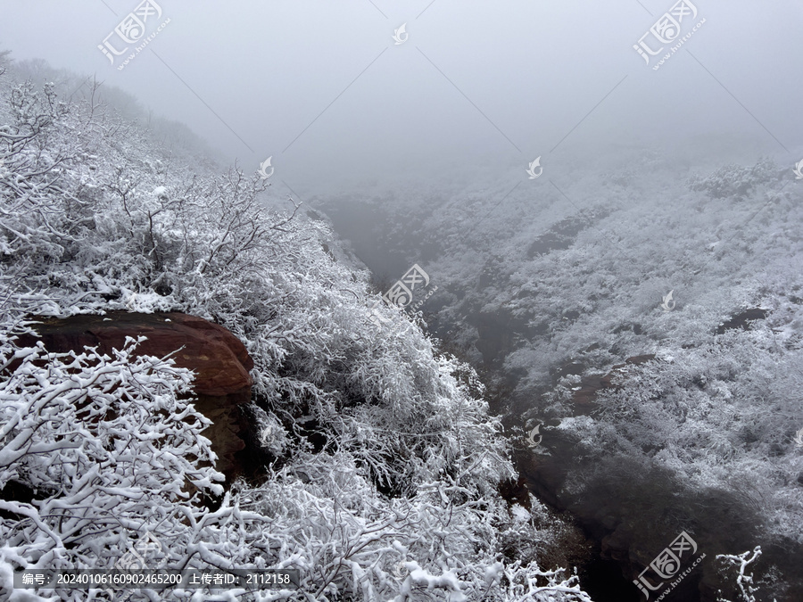 云台山雪景